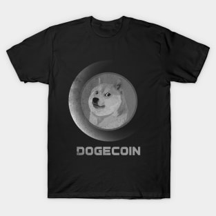 Vintage Dogecoin DOGE Coin To The Moon Crypto Token Cryptocurrency Blockchain Wallet Birthday Gift For Men Women Kids T-Shirt